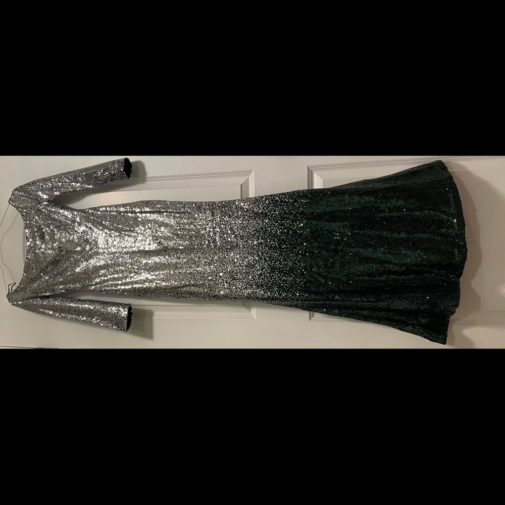 ✨JUST IN!✨LAST 1!✨5⭐️FLASH SALE!!!✨NEW! CHIC OMBRÉ SEQUINS GOWN DRESS - Picture 5 of 6